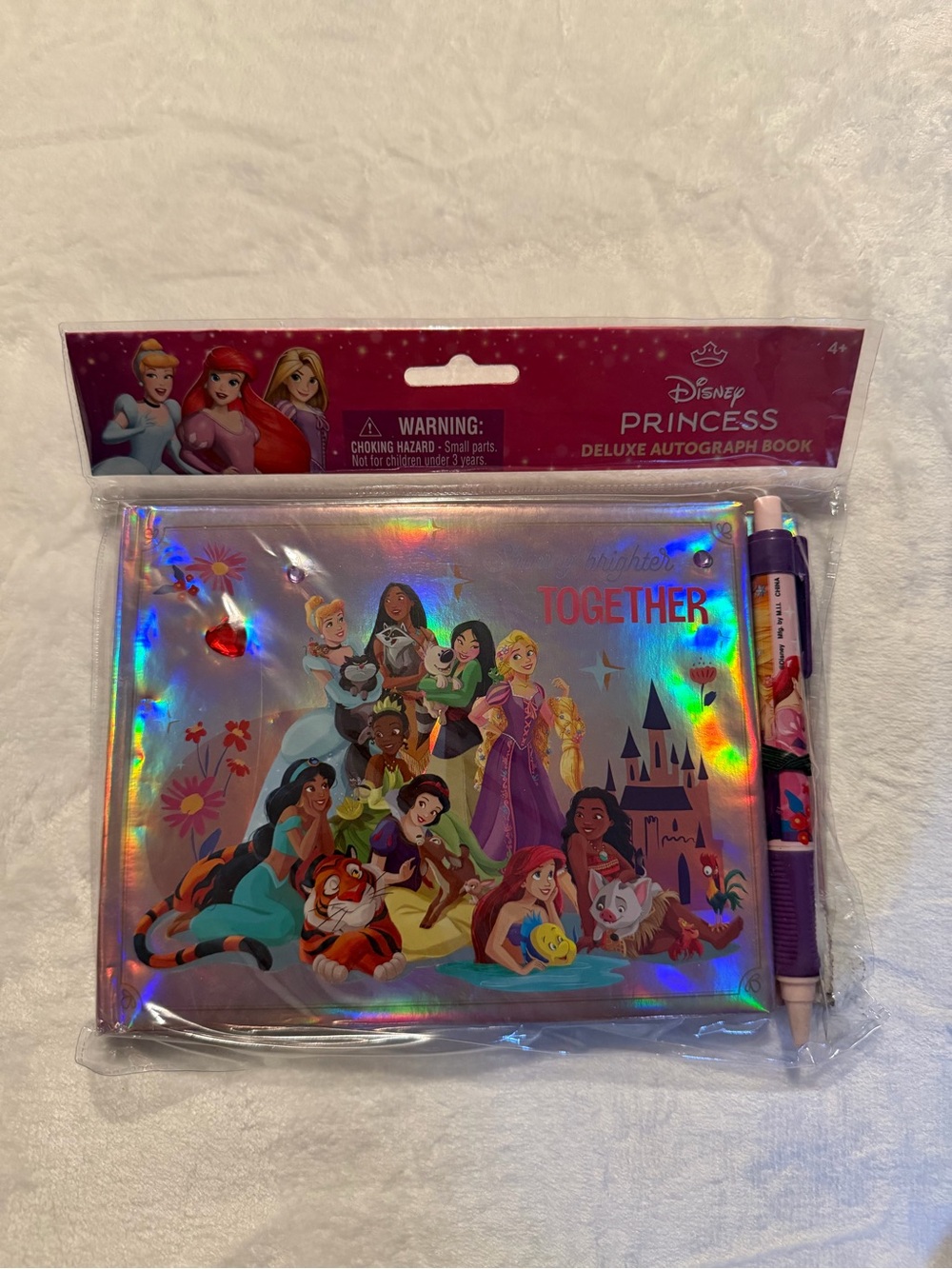 Disney Princess Deluxe Autograph Book with Pen